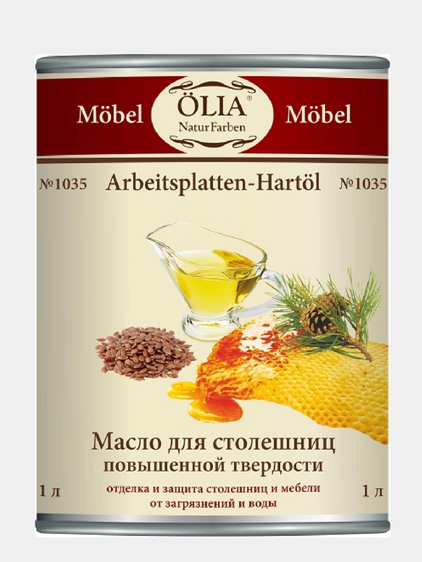 Твердое масло OLIA №1035 для столешниц и мебели, с воском купить по ...