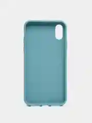 Голубой чехол для Apple iPhone X / XS силиконовый, 14 цветов