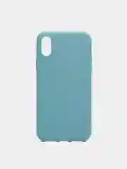 Голубой чехол для Apple iPhone X / XS силиконовый, 14 цветов