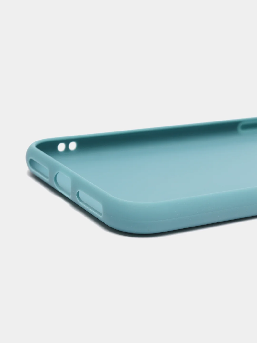 Голубой чехол для Apple iPhone X / XS силиконовый, 14 цветов