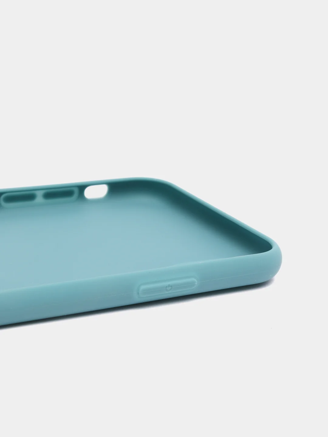 Голубой чехол для Apple iPhone X / XS силиконовый, 14 цветов