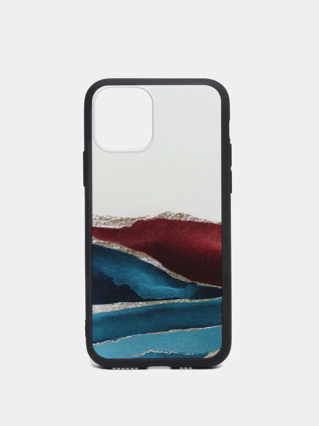 Белый яркий чехол цветные принты картинки iPhone 5S, SE 6 6S 7 8 Plus X XS XR 11 12 Mini Pro Max