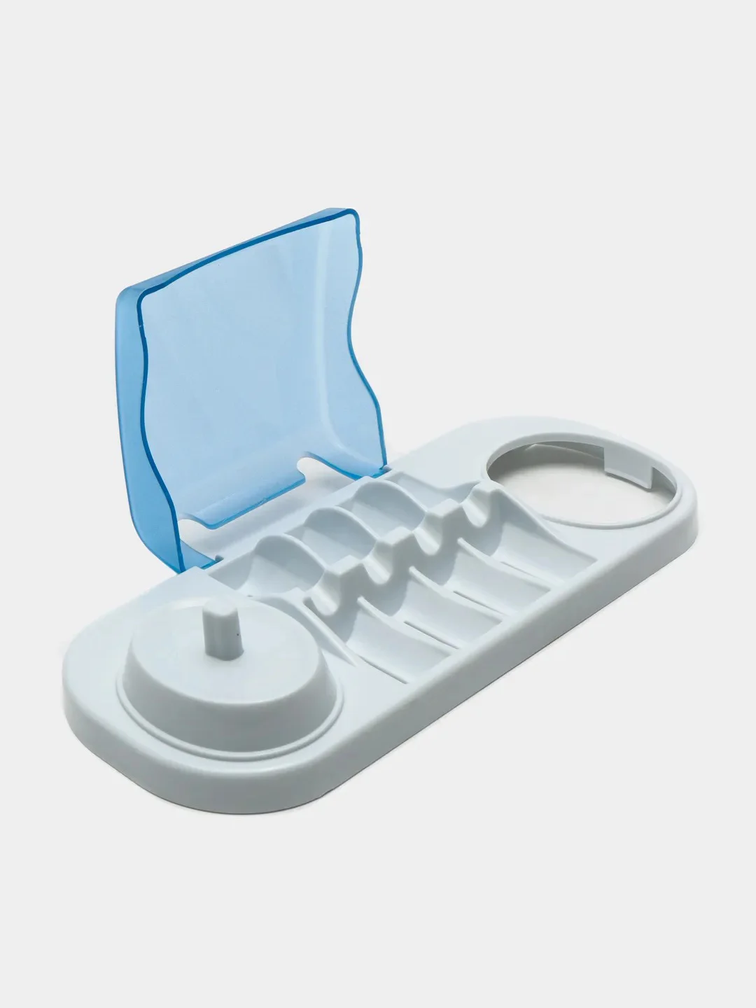 Подставка, держатель для электрических зубных щёток и насадок Oral-B с крышкой