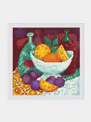 Алмазная мозаика "Апельсины", 20*20 см без подрамника