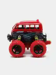 Красный машинка инерционная металлическая, полный привод, Jumbo bus