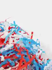 Лазурный бумажный наполнитель "Триколор" 4 мм, 2 цвета