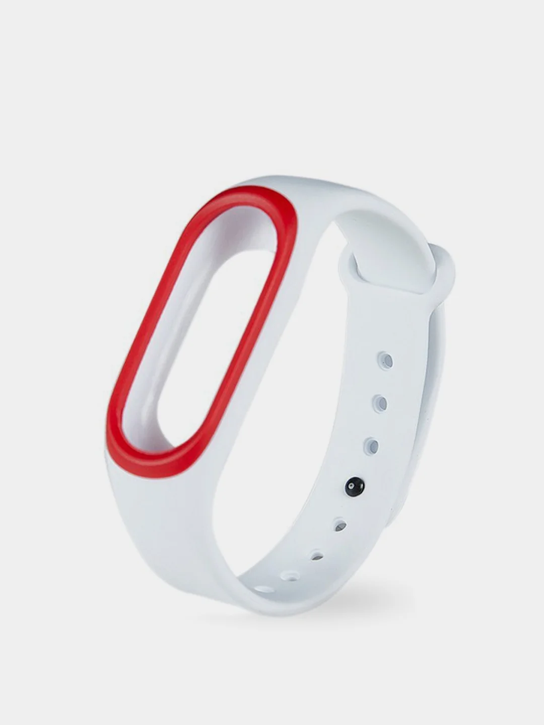Серебряный спортивный силиконовый ремешок Xiaomi 3/4/5