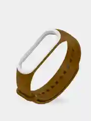 Белый спортивный силиконовый ремешок Xiaomi 3/4/5