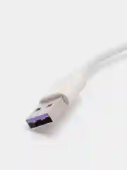 Белый кабель 5А, Type-C, USB, c быстрой зарядки, на Андройд и передачи данных