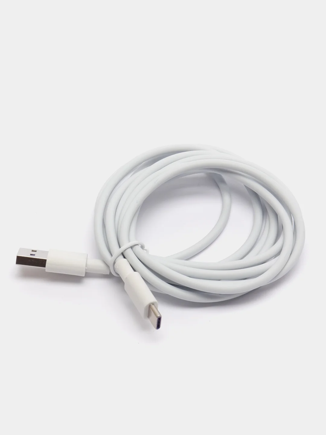 Белый кабель 5А, Type-C, USB, c быстрой зарядки, на Андройд и передачи данных