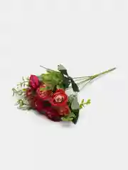 Марсала искусственные цветы пионы, камелии, розы, букет