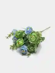 Лазурный искусственные цветы пионы, камелии, розы, букет