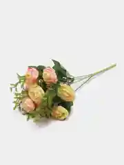 Конфетный искусственные цветы пионы, камелии, розы, букет