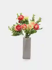 Фуксия искусственные цветы пионы, камелии, розы, букет