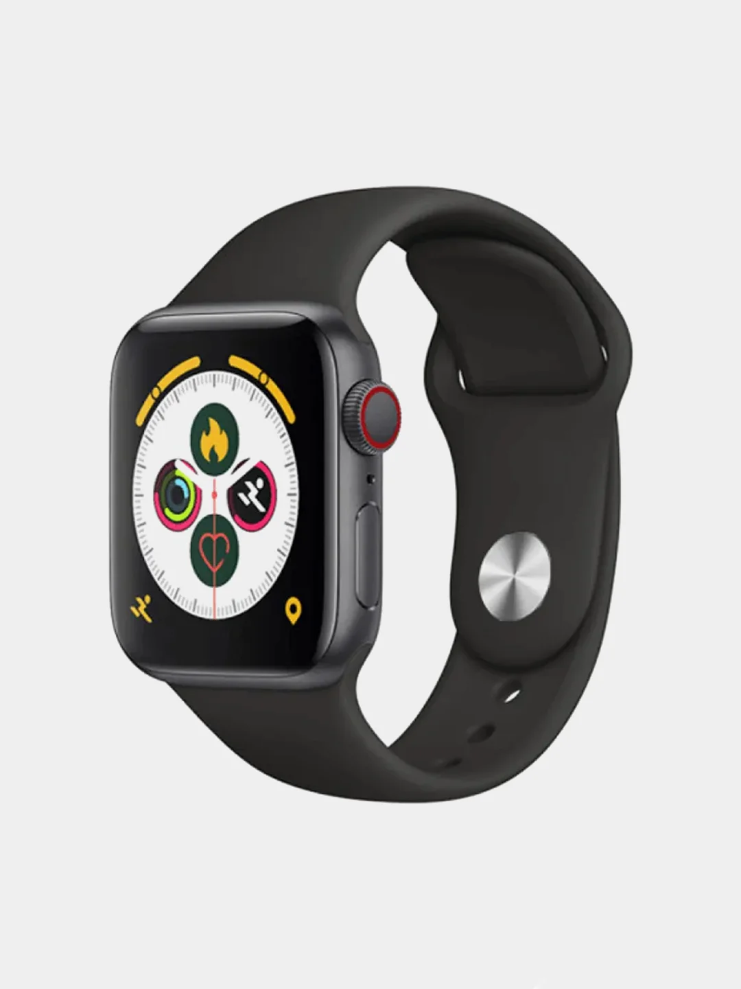 Серый металлик умные фитнес смарт часы Х7 PRO, 45 мм