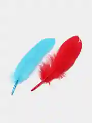 Перья декоративные, 18-20 см, разные яркие цвета, 9 шт. в наборе