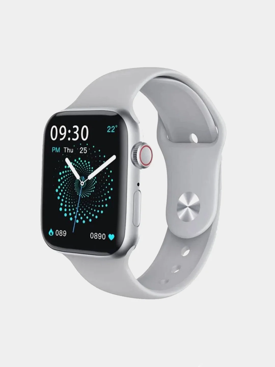 Серебряный умные смарт часы Smart Watch M 7 45 мм