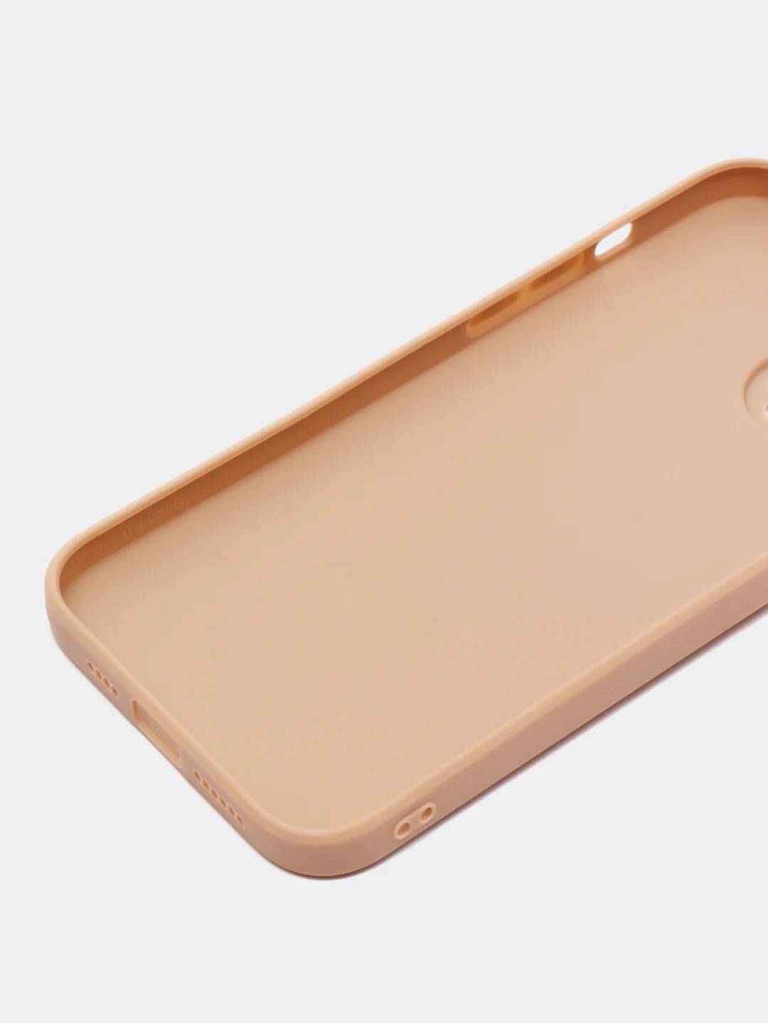 Бежевый чехол Silicone Case для iPhone 12, 12 Pro, Max, 12 mini, 13, 13 Pro, Max с защитой камеры