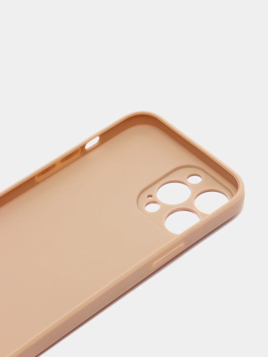 Бежевый чехол Silicone Case для iPhone 12, 12 Pro, Max, 12 mini, 13, 13 Pro, Max с защитой камеры