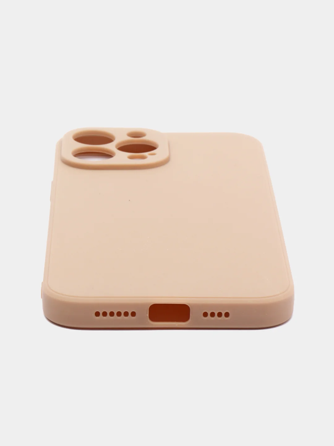 Бежевый чехол Silicone Case для iPhone 12, 12 Pro, Max, 12 mini, 13, 13 Pro, Max с защитой камеры