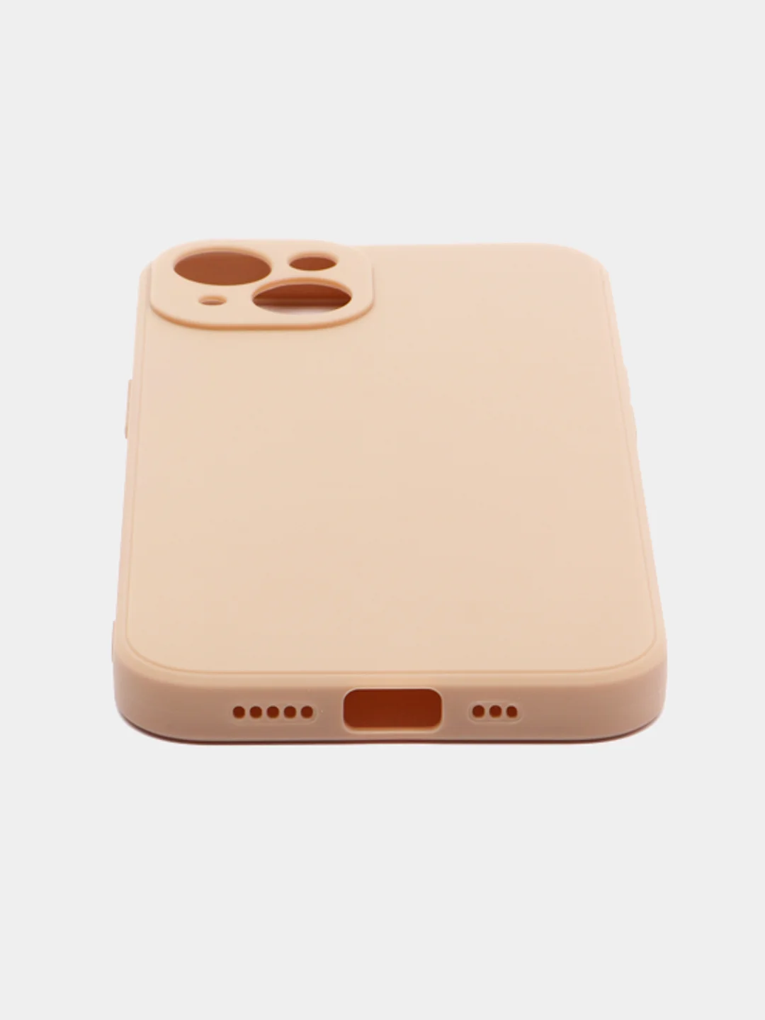Бежевый чехол Silicone Case для iPhone 12, 12 Pro, Max, 12 mini, 13, 13 Pro, Max с защитой камеры