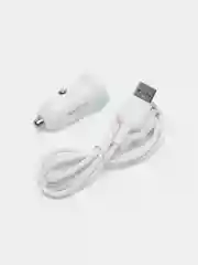 Белый автомобильное зарядное устройство USB 2,4A BOROFONE BZ18,BZ18A PD20W Quick Charge 3.0