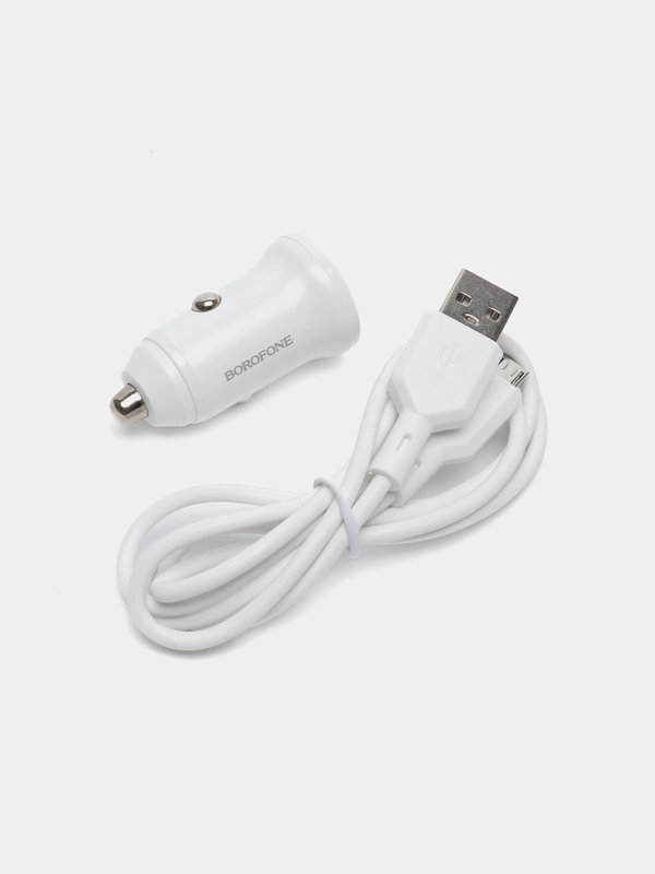 Автомобильное зарядное устройство USB 2,4A BOROFONE BZ18,BZ18A PD20W Quick Charge 3.0