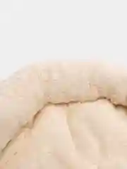 Серый лежанка меховая для кошек и собак
