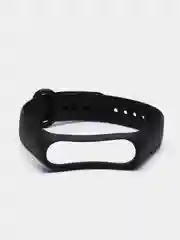 Черный ремешок силиконовый для Xiaomi Mi Band 3, Mi Band 4 (Ми Банд 3, 4), рифленый