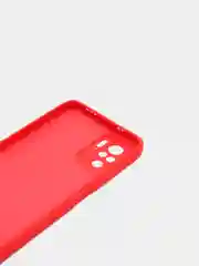 Красный чехол для Xiaomi Redmi Note 10 силиконовый противоударный матовый с бархатом внутри