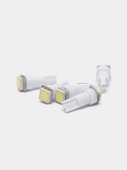 Лампа автомобильная LED, автолампа светодиодная, разноцветная T5 W2 х 4,6d