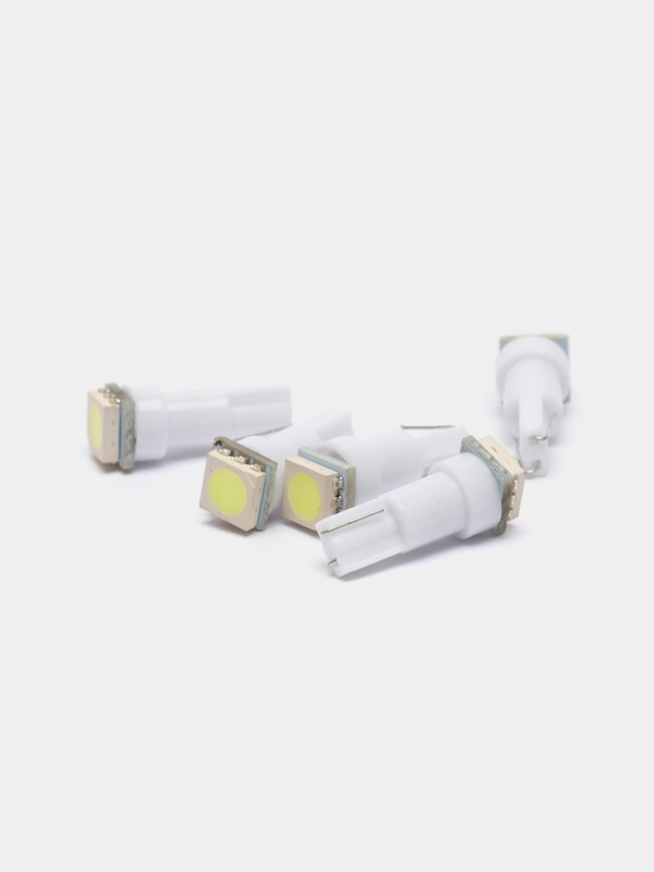 Лампа автомобильная LED, автолампа светодиодная, разноцветная T5 W2 х 4,6d
