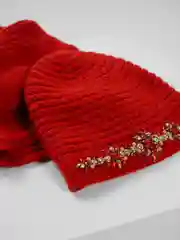 Алый комплект женский, осень - зима, шесть цветов