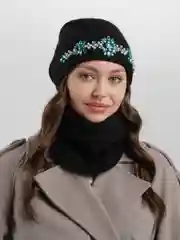 Черный комплект женский, осень - зима, шесть цветов