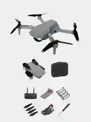 Квадрокоптер NYR E99 Pro2 c камерой, 2 аккумулятора + WiFi управление. Цвет серый