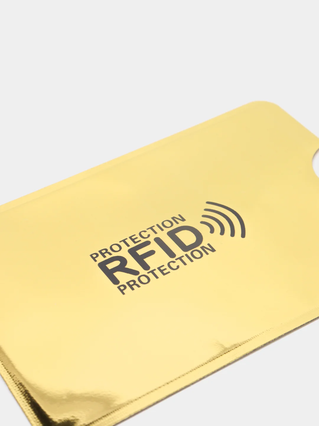 Золотой чехол для банковских карт АнтиВор RFID
