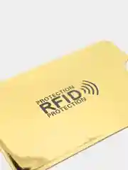 Золотой чехол для банковских карт АнтиВор RFID