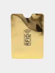 Золотой чехол для банковских карт АнтиВор RFID