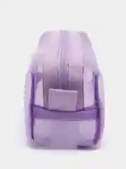 Фиолетовый пенал школьный прозрачный