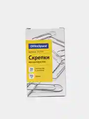 Скрепки OfficeSpace, 50 мм, 50 штук