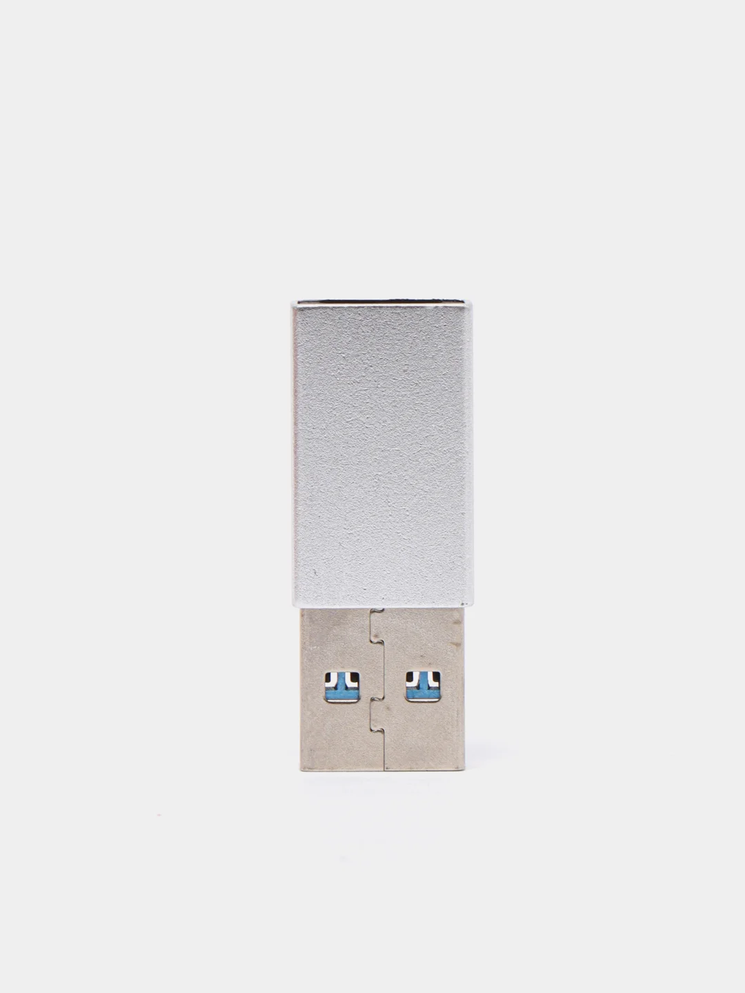 Серебряный адаптер переходник usb type-c на usb 3.0 otg