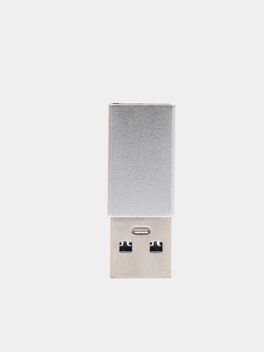 Серебряный адаптер переходник usb type-c на usb 3.0 otg