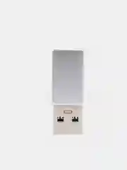 Серебряный адаптер переходник usb type-c на usb 3.0 otg