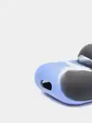 Синий меланж чехол для наушников Apple Airpods 1 и 2 силиконовый