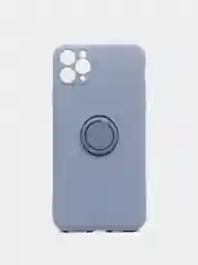 Синий меланж чехол силиконовый с кольцом на iPhone 11 Pro Max mobios