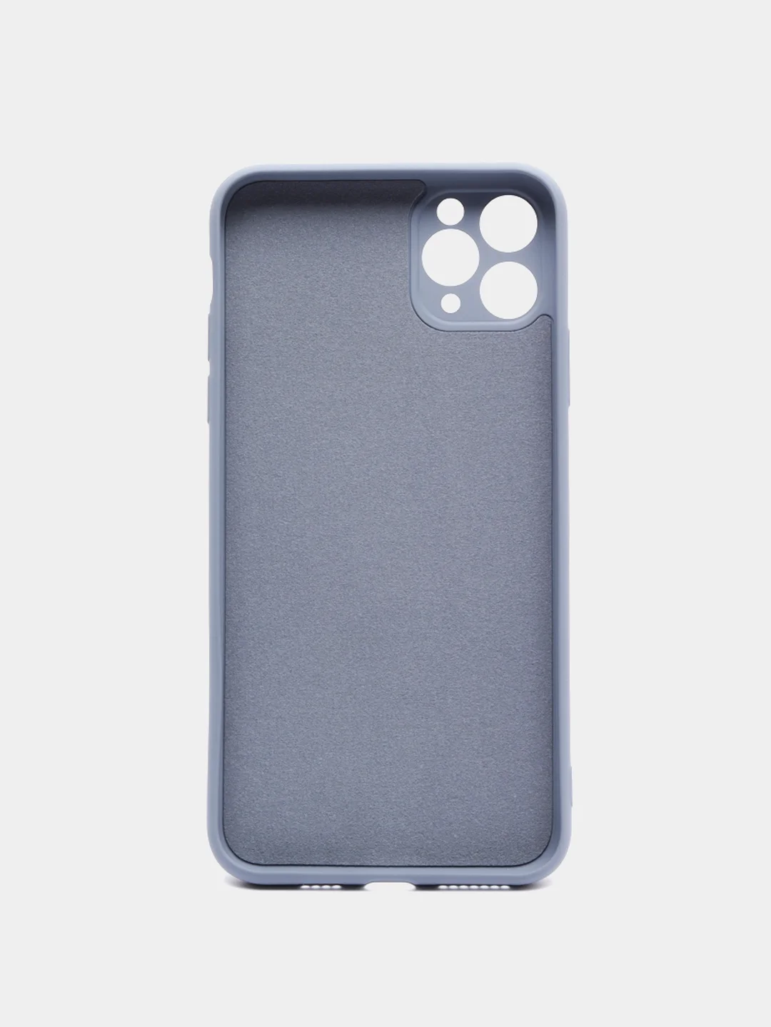 Синий меланж чехол силиконовый с кольцом на iPhone 11 Pro Max mobios