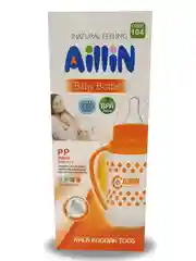 Бутылочка Aillin 240мл с ручками и силиконовой классической соской