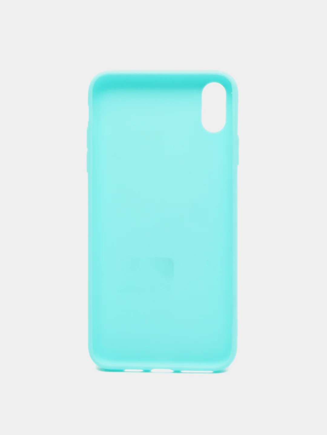 Бирюзовый силиконовый матовый чехол для iPhone XS Max
