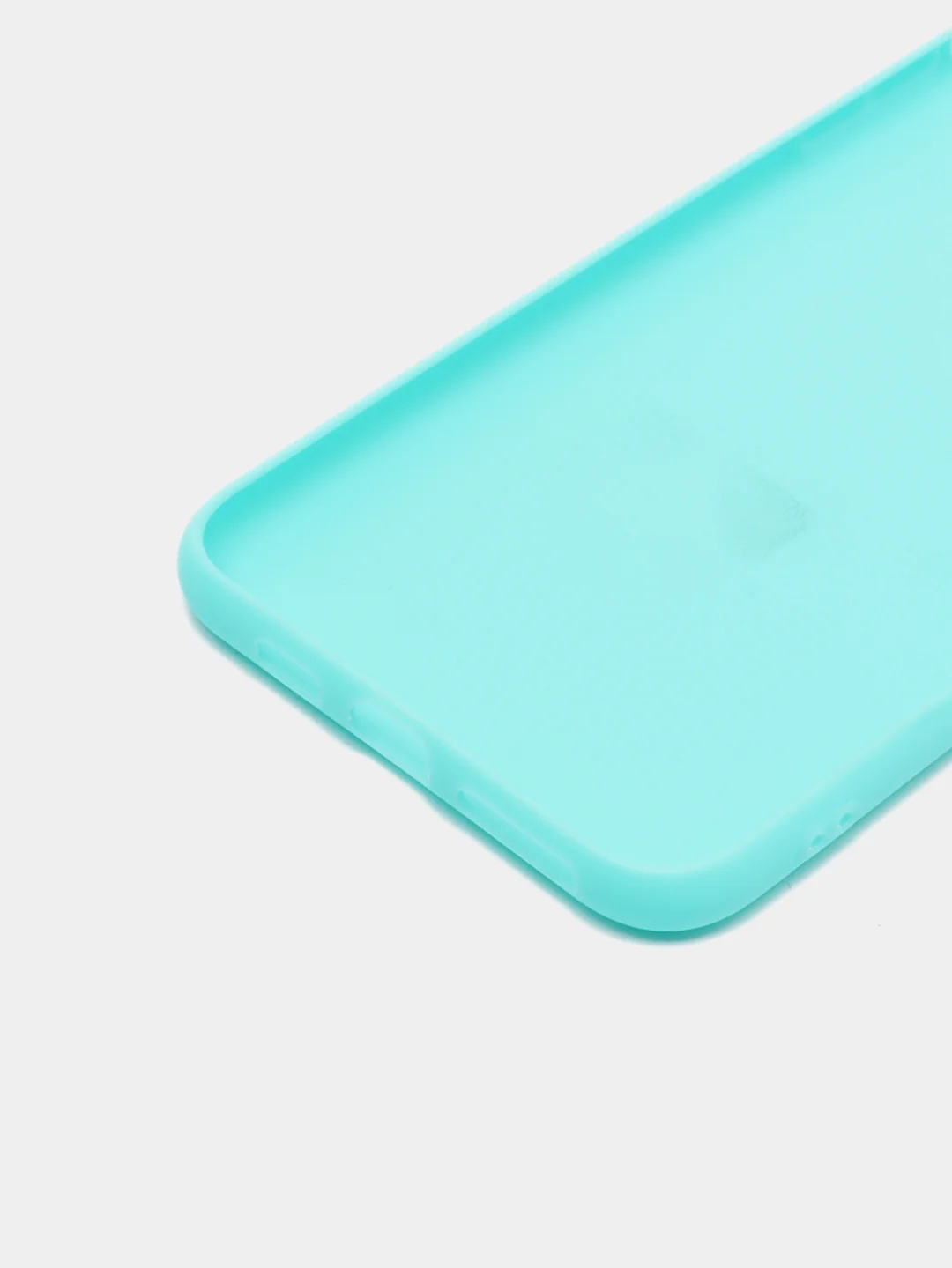 Бирюзовый силиконовый матовый чехол для iPhone XS Max