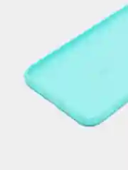 Бирюзовый силиконовый матовый чехол для iPhone XS Max